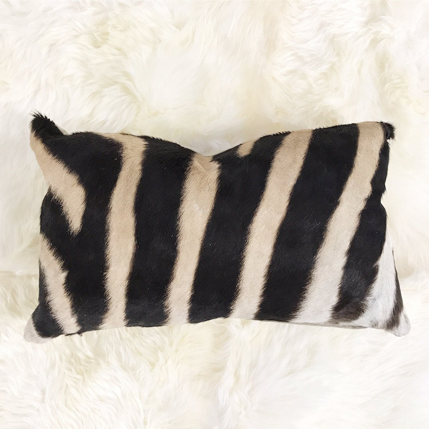 ZEBRA HIDE PILLOW, NO. 63