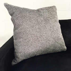 Salt & Pepper Grey Cowhide Pillow