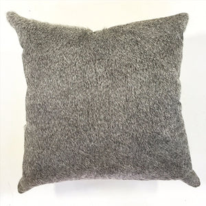 Salt & Pepper Grey Cowhide Pillow