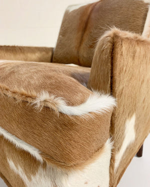 Flair Inc. Lounge Chairs in Brazilian Cowhide