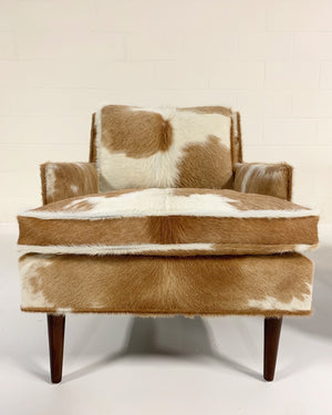 Flair Inc. Lounge Chairs in Brazilian Cowhide