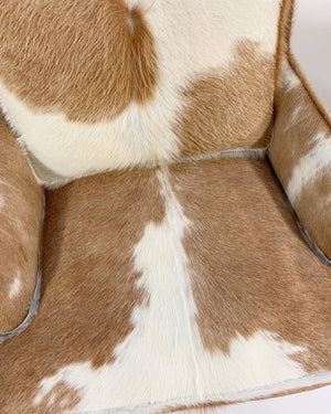 Flair Inc. Lounge Chairs in Brazilian Cowhide