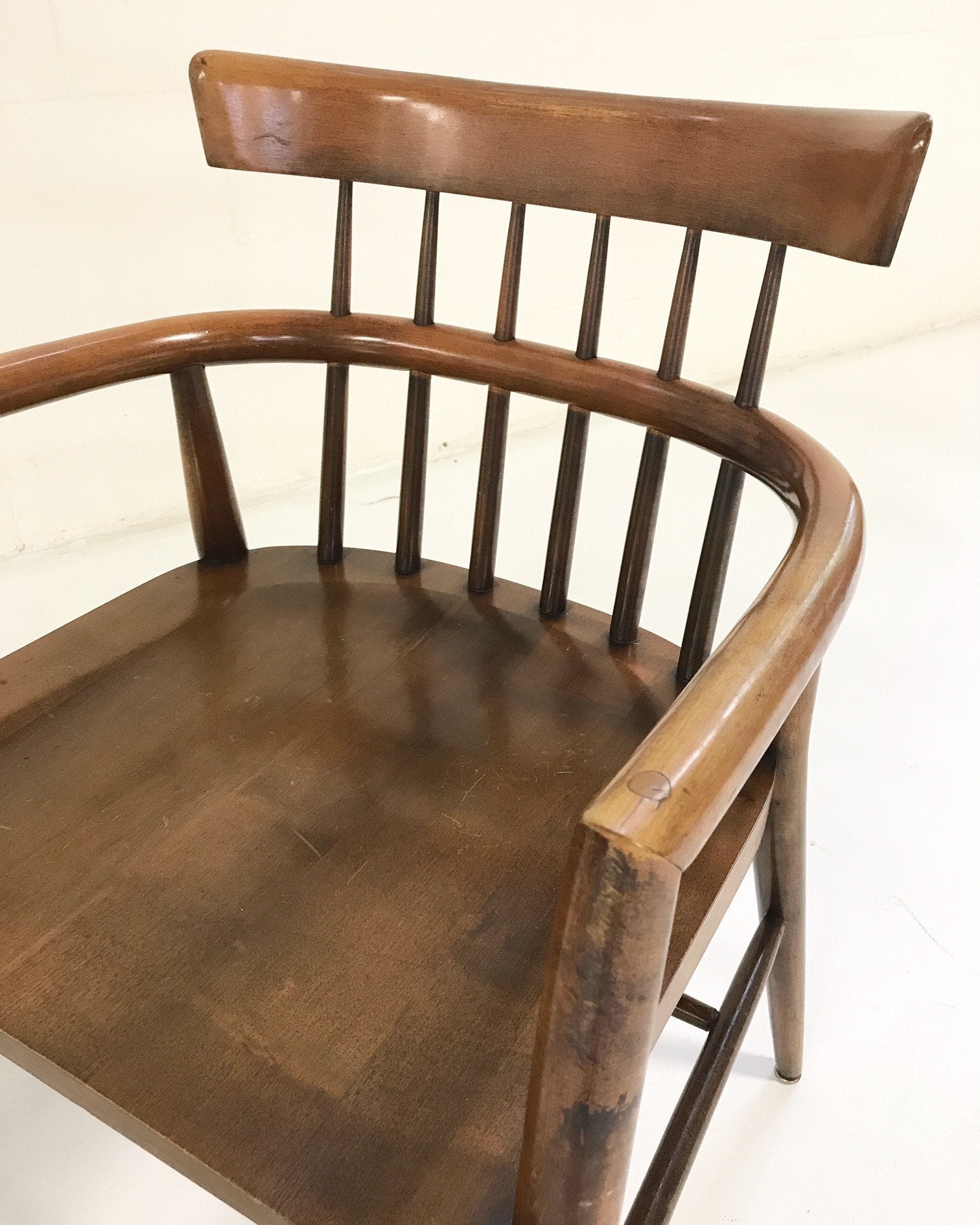 Paul McCobb Captain Chairs with Brazilian Sheepskins