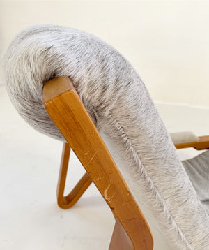 Harvey Probber Suspension Chair in Brazilian Cowhide