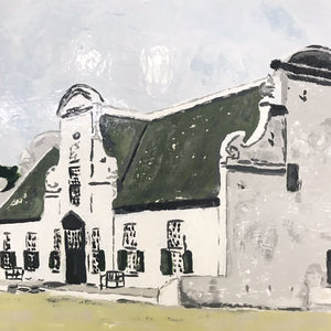 John O'Hara. Cape Dutch. 37.5x49.5"