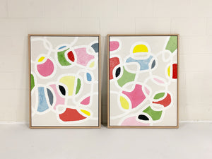 John O'Hara. Color Series 14. 2 Panel Work. 32x42"
