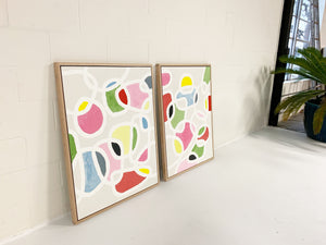 John O'Hara. Color Series 14. 2 Panel Work. 32x42"