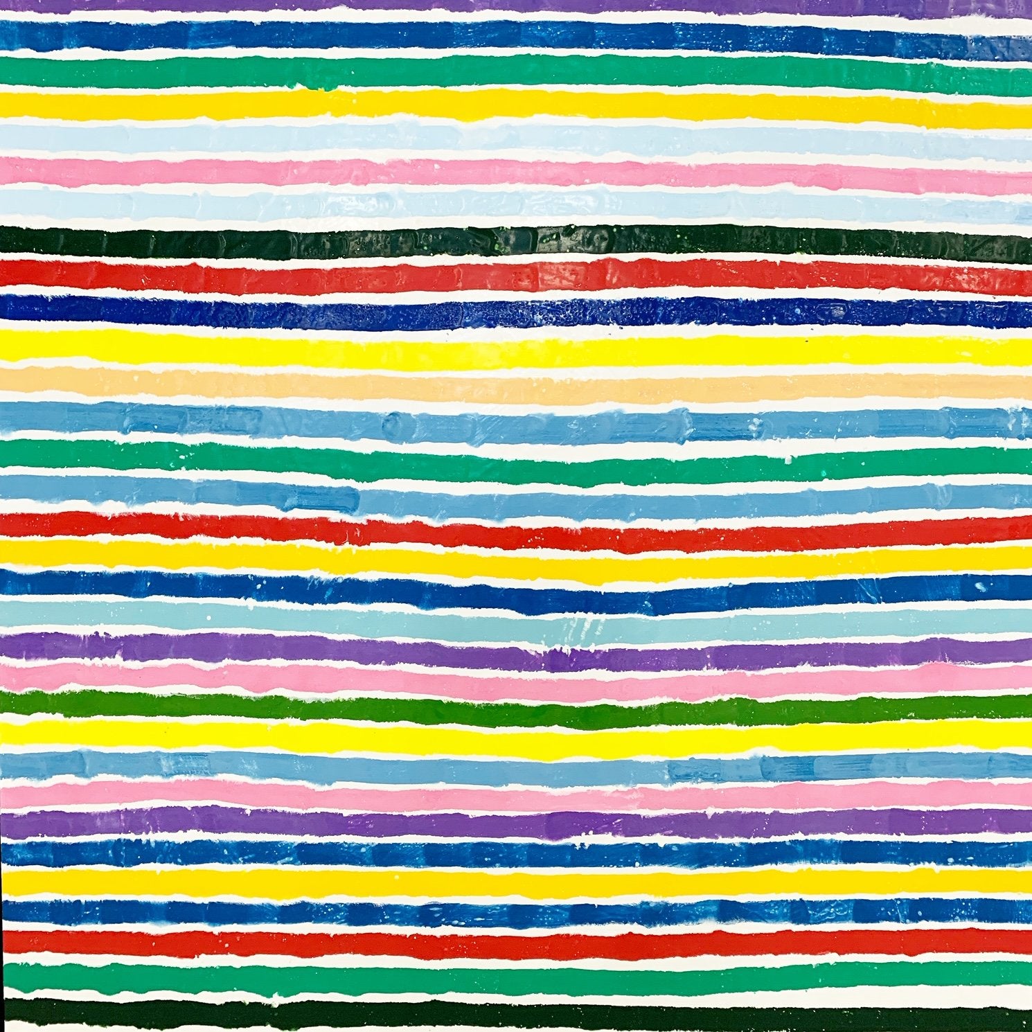 John O'Hara. Sardinia 1985. 49.25x49.25"