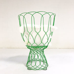 Patricia Urquiola Green Re-Trouve Highback Chair With New Zealand Sheepskin