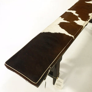 Chinese Altar Bench with Brazilian Cowhide Cushion