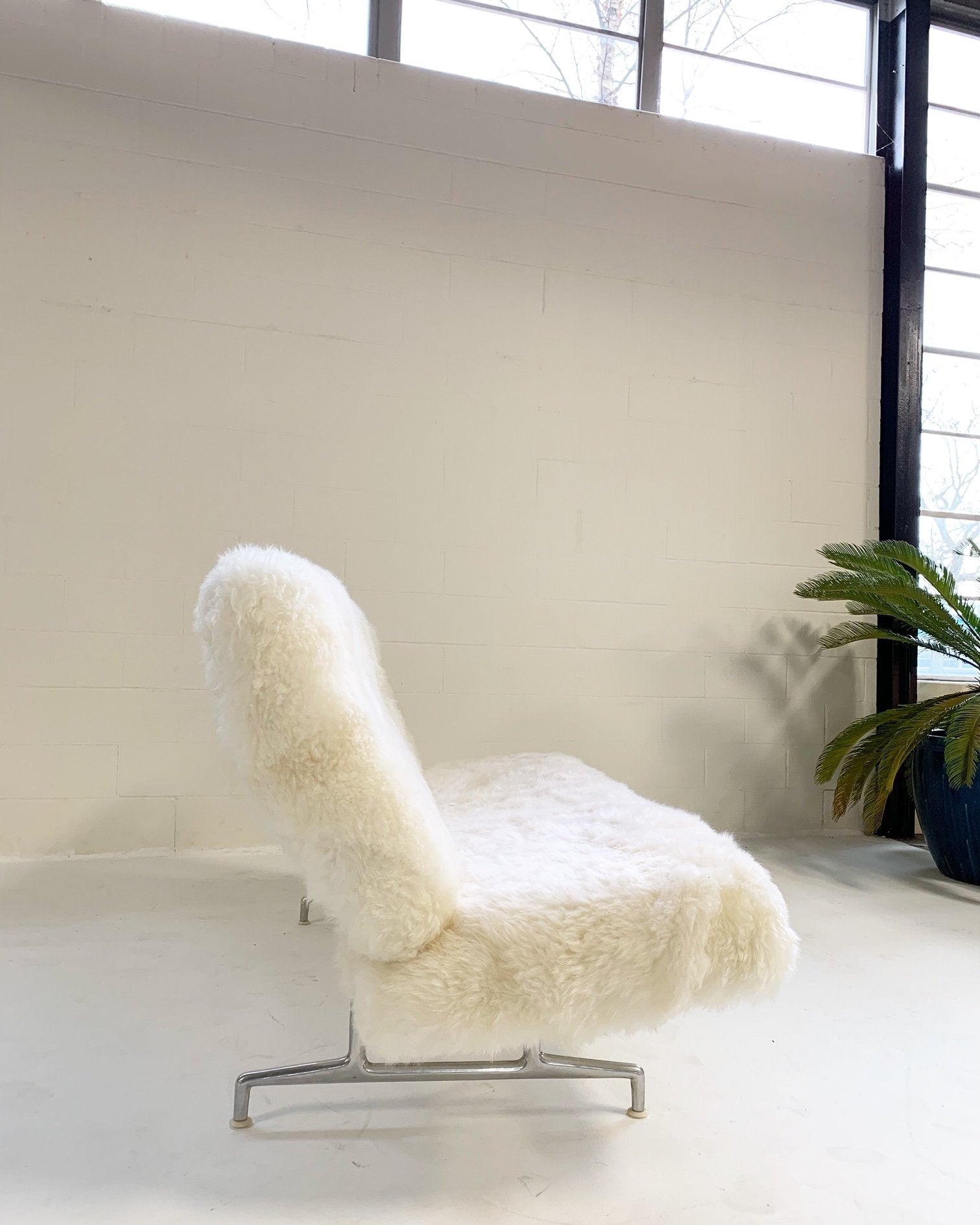 Charles and Ray Eames for Herman Miller Model 3473 Sofa, in Brazilian Sheepskin