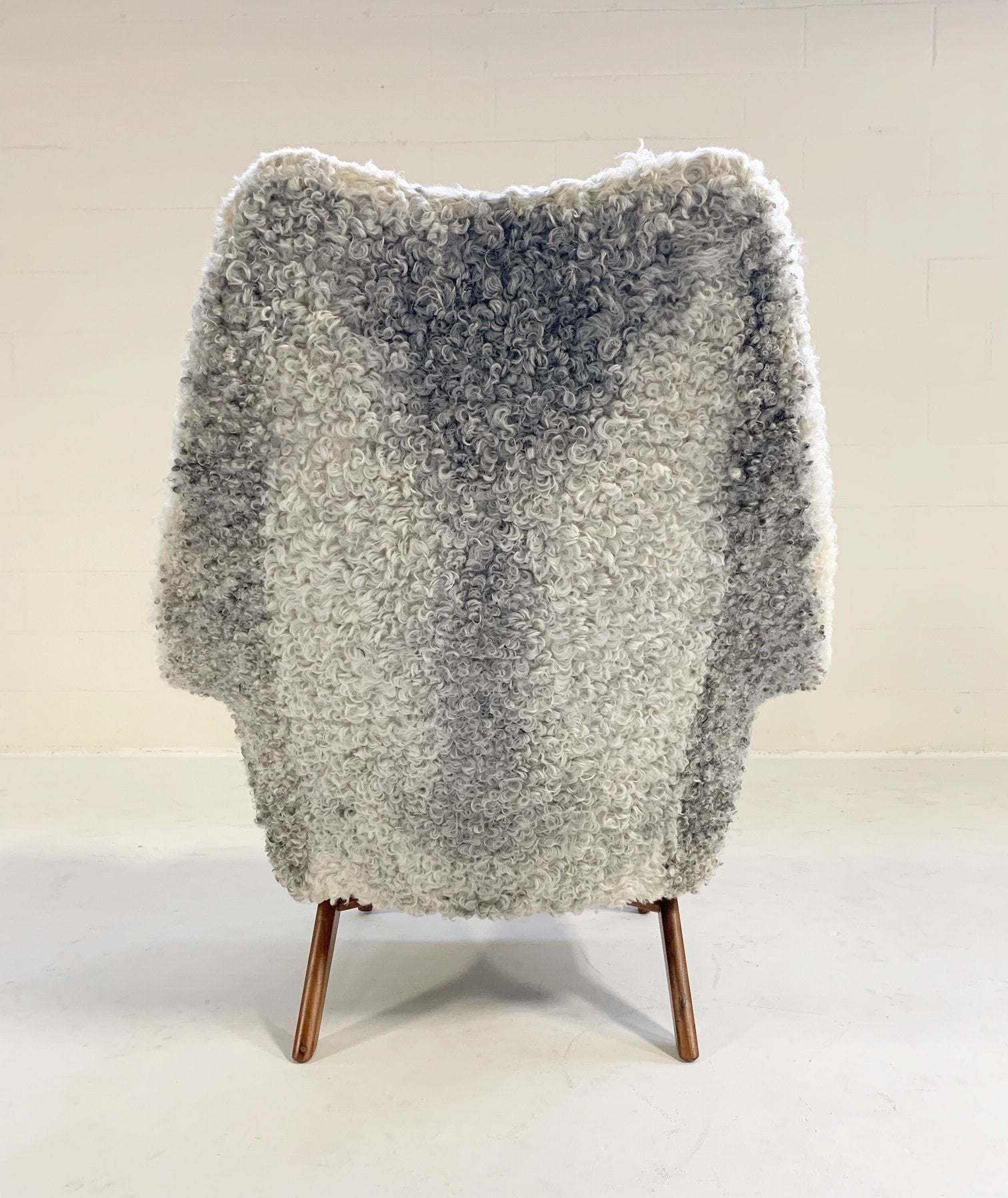 Adrian Pearsall for Craft Associates 1611 C Chair in Gotland Sheepskin