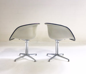 c. 1961 Charles and Ray Eames for Herman Miller La Fonda Chairs with Sheepskins