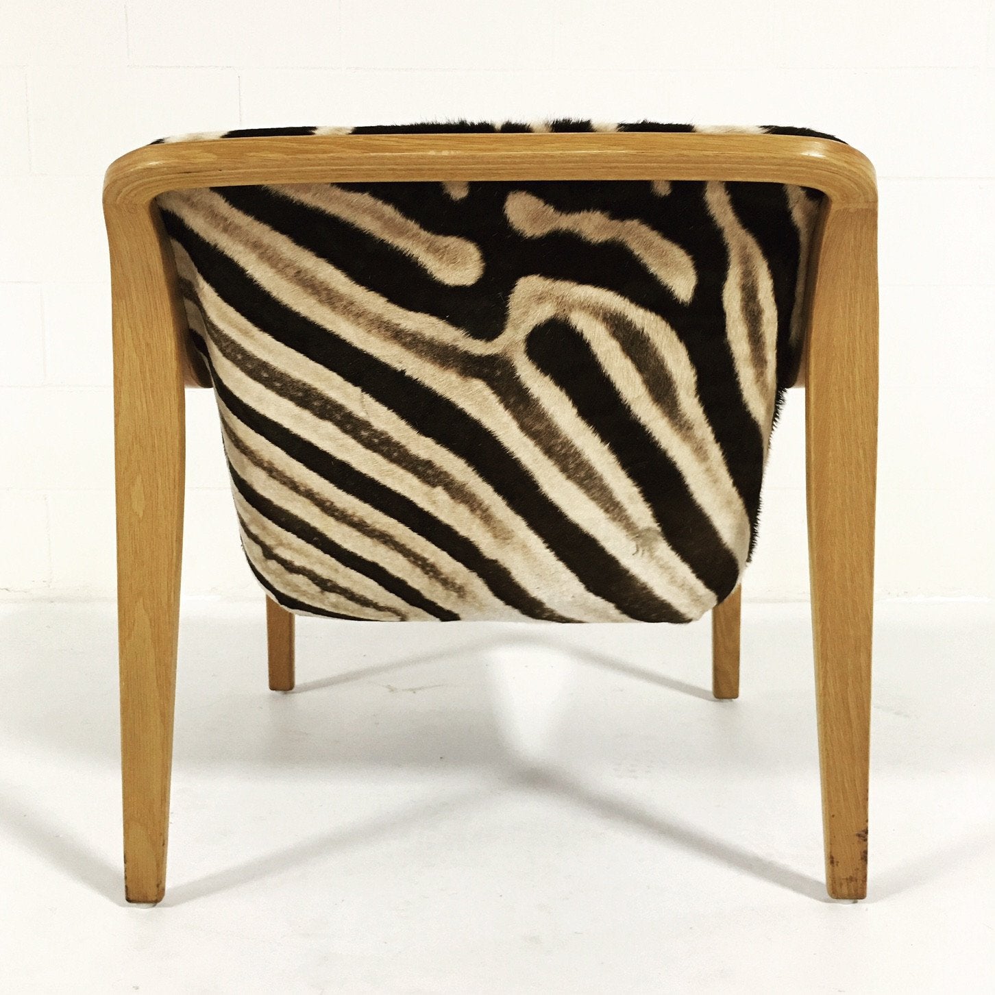 Bill Stephens for Knoll Lounge Chair in Zebra Hide