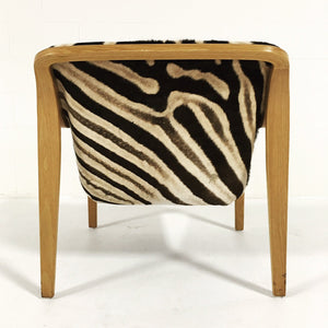 Bill Stephens for Knoll Lounge Chair in Zebra Hide