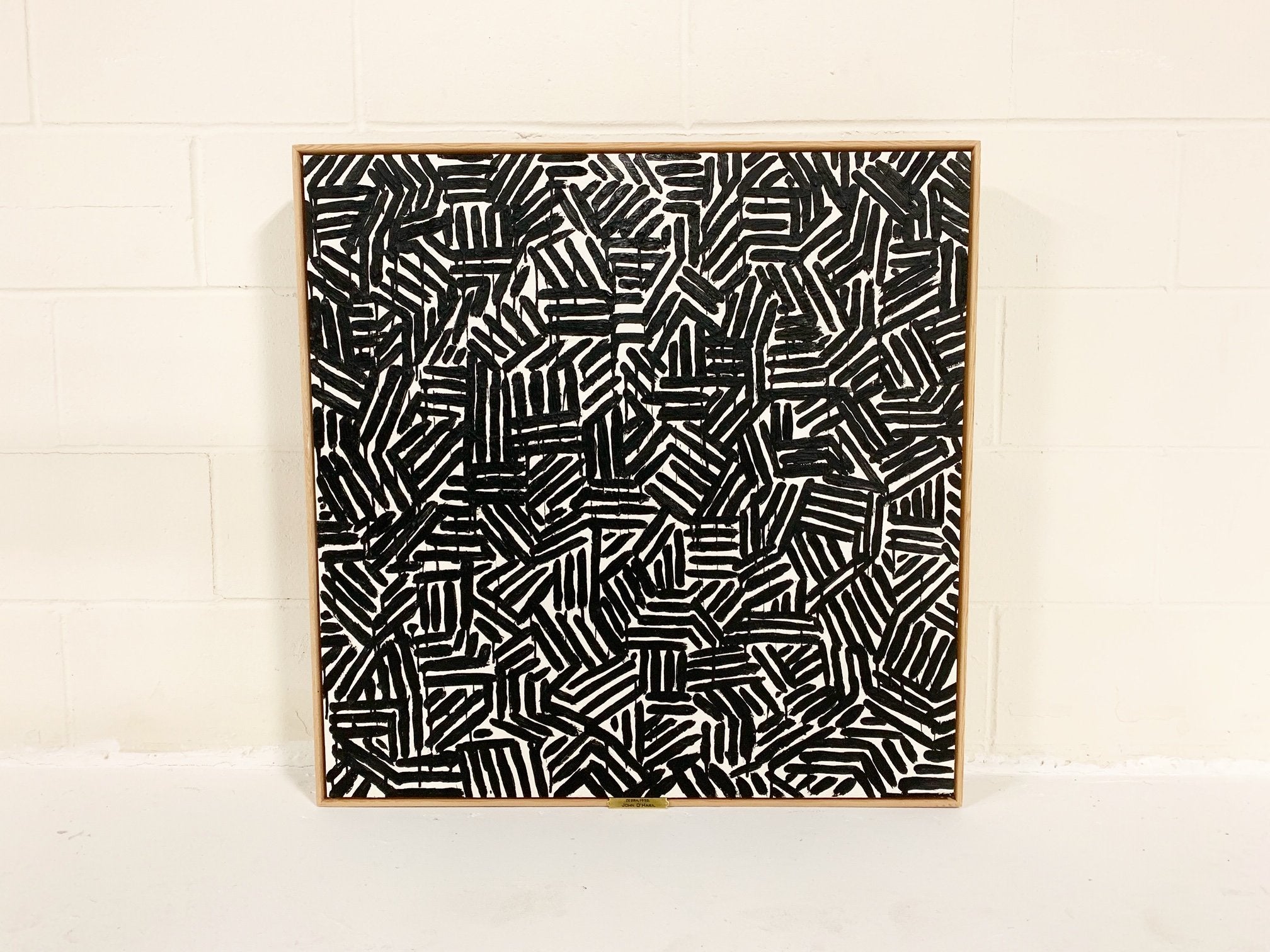 John O'Hara. Zebra 1952. 31x31"