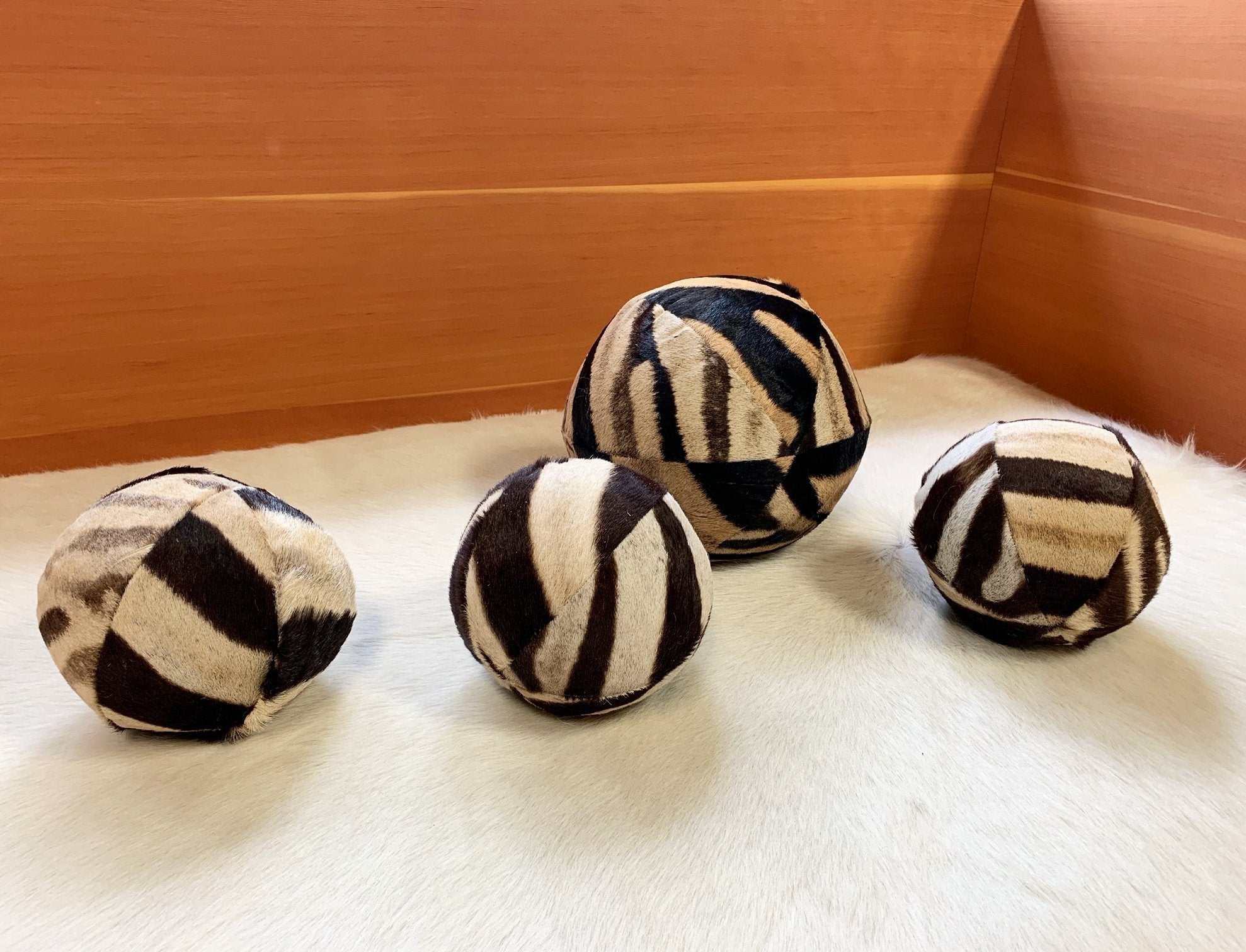 Zebra Ball Pillow 7"
