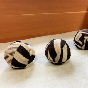 Zebra Ball Pillow 7"