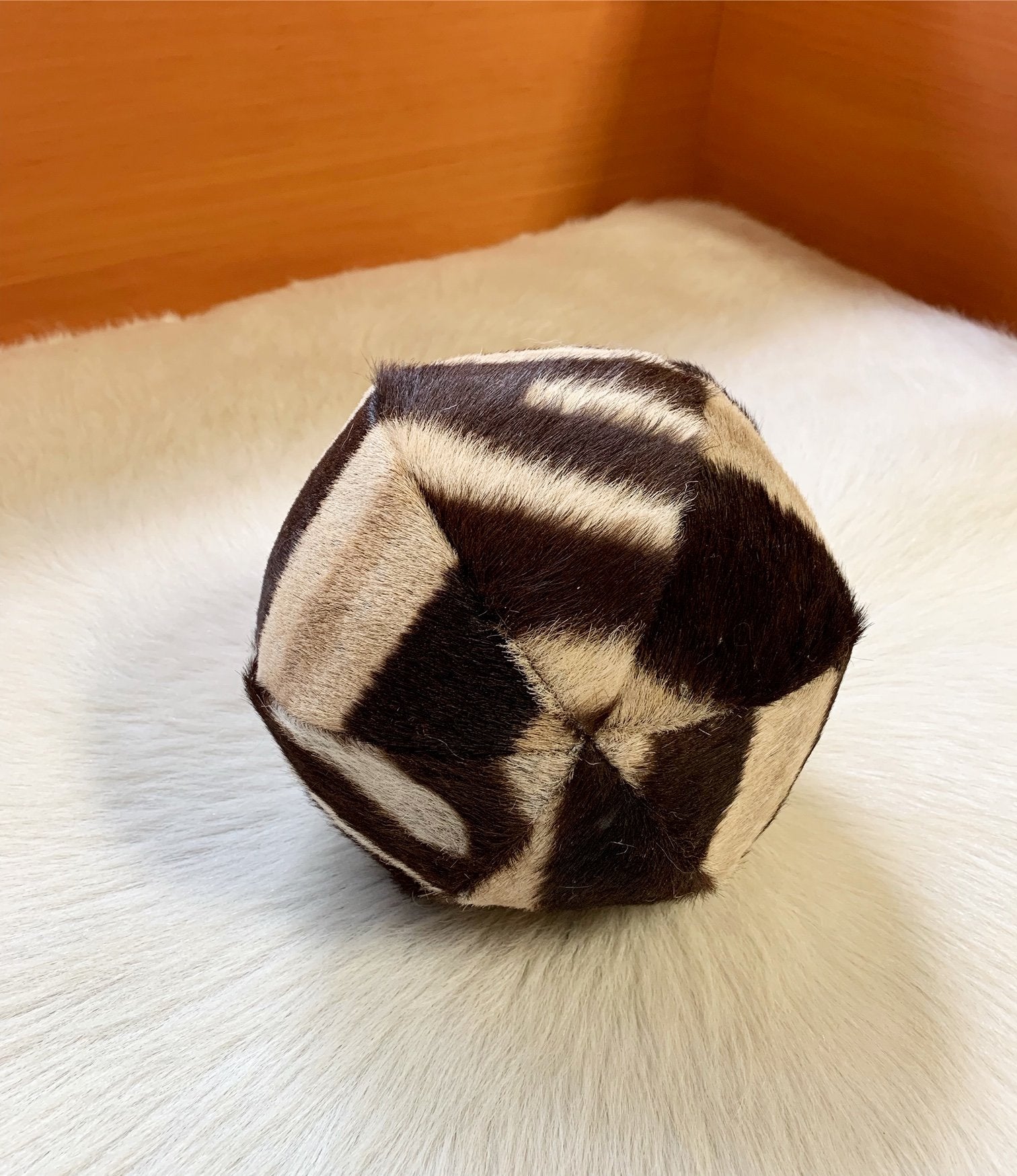 Zebra Ball Pillow 7"