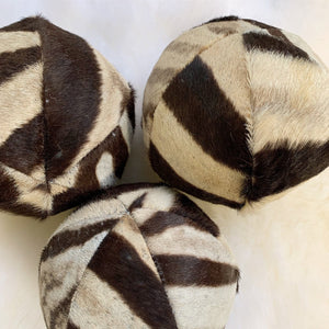 Zebra Ball Pillow 7"