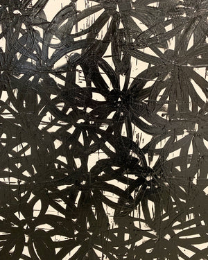 John O'Hara. Daisies, Black and White. 31x31" Pair
