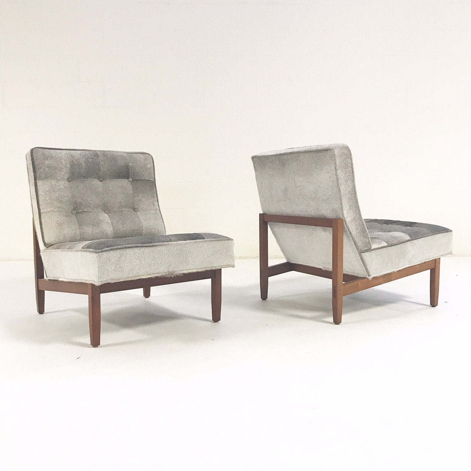 Florence Knoll Lounge Chairs in Brazilian Cowhide