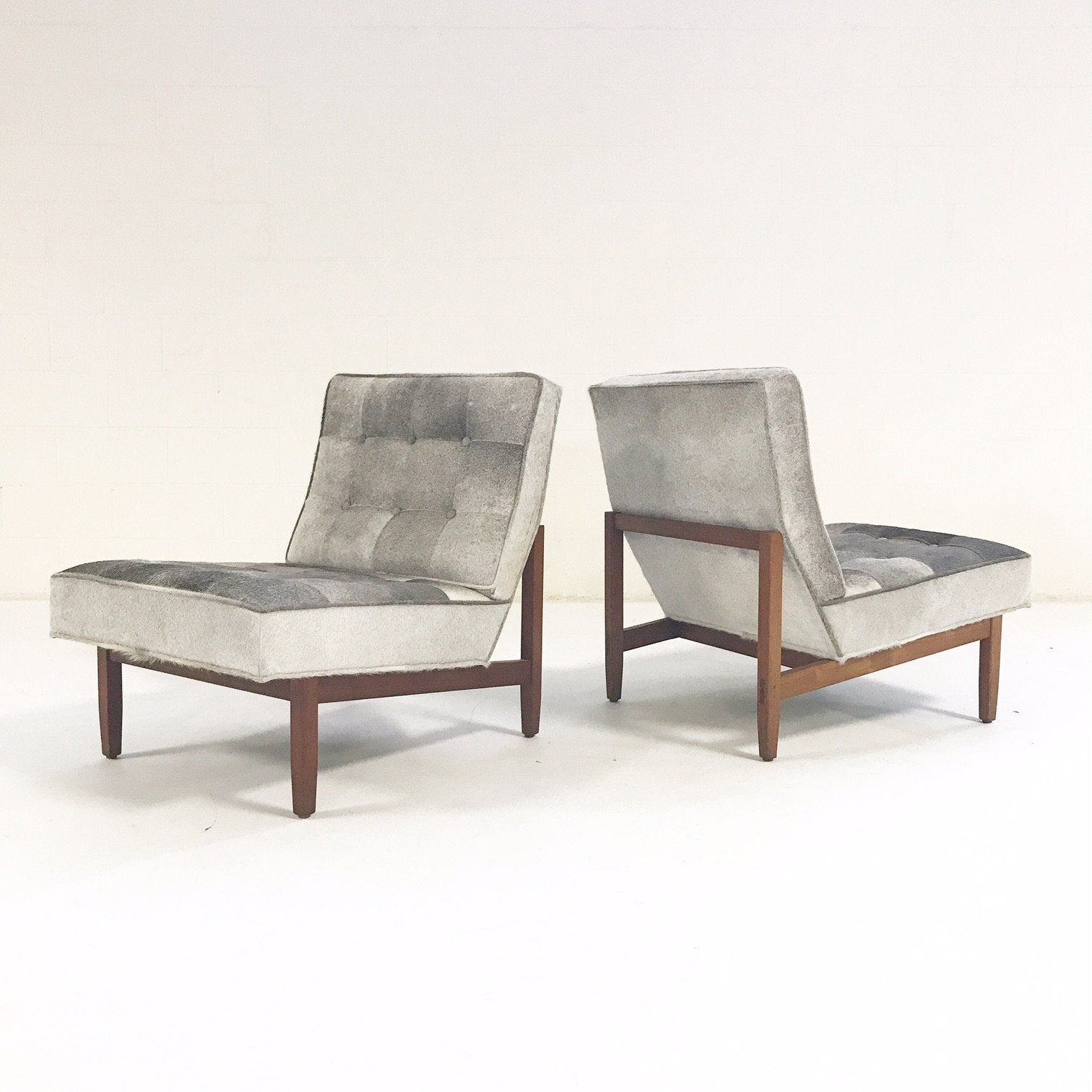 Florence Knoll Lounge Chairs in Brazilian Cowhide