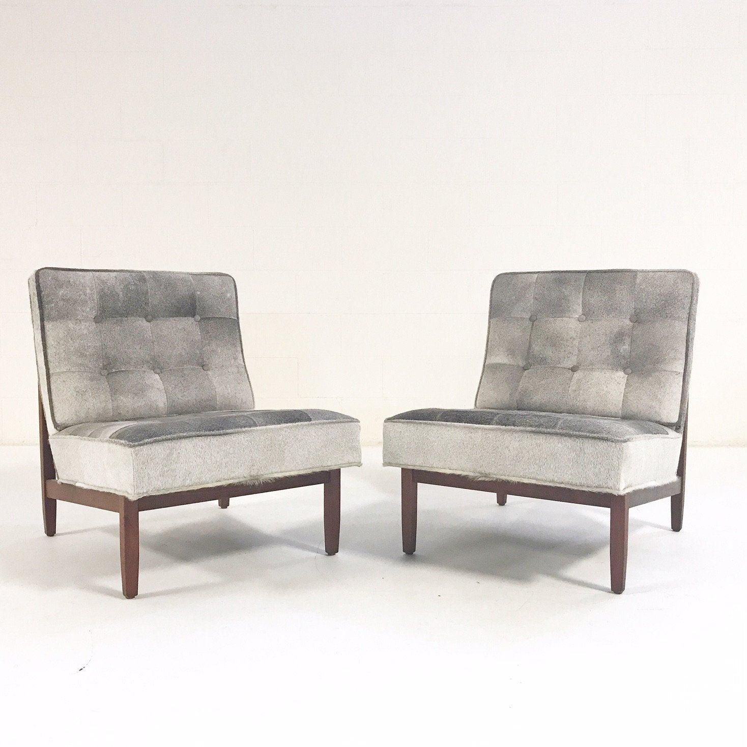 Florence Knoll Lounge Chairs in Brazilian Cowhide