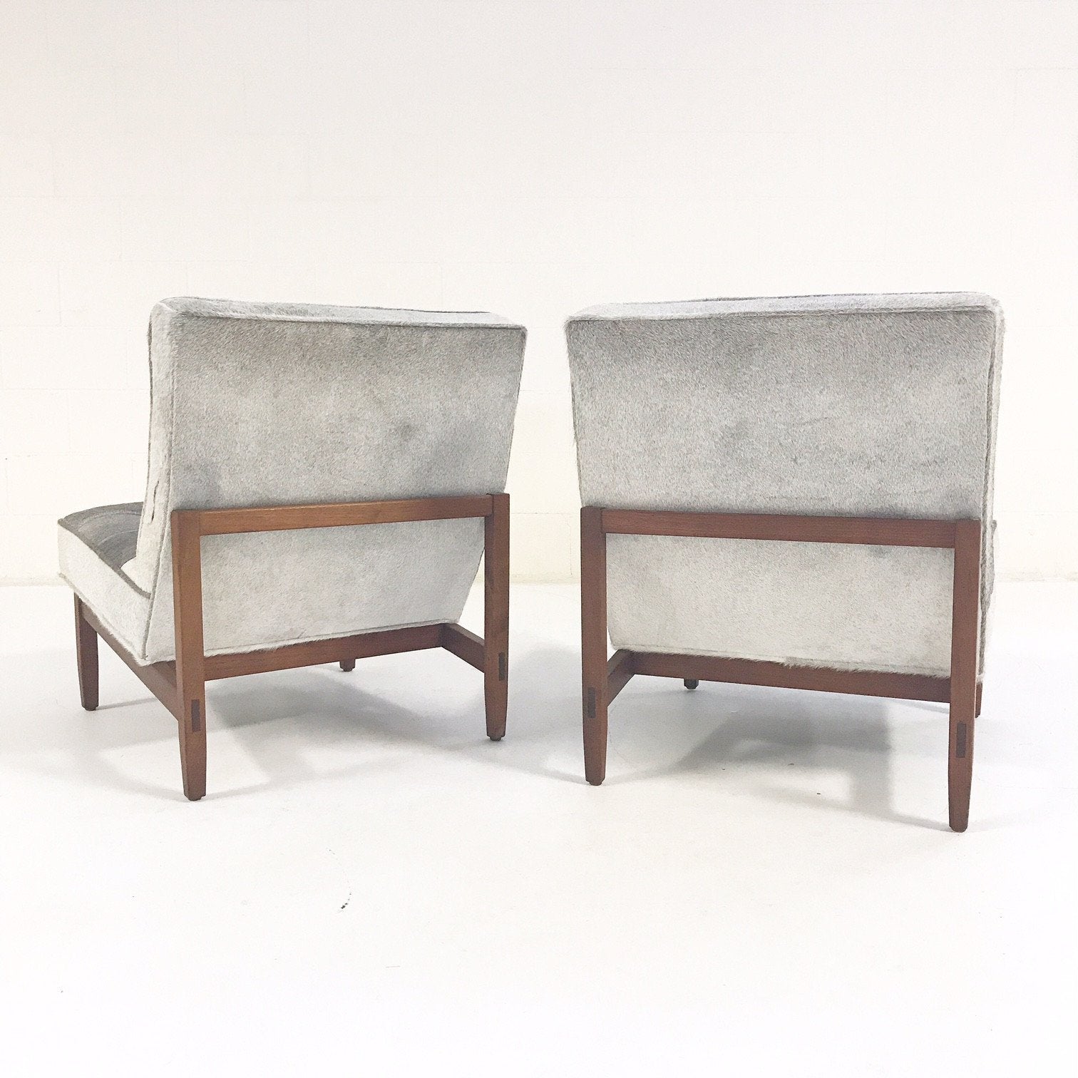 Florence Knoll Lounge Chairs in Brazilian Cowhide