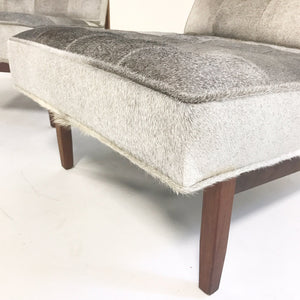 Florence Knoll Lounge Chairs in Brazilian Cowhide