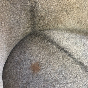 Barrel Chair in Brazilian Cowhide