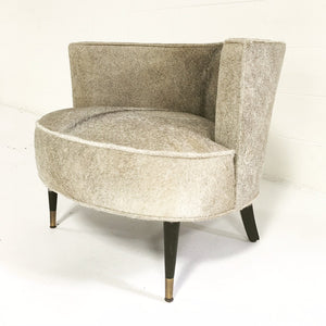 Barrel Chair in Brazilian Cowhide