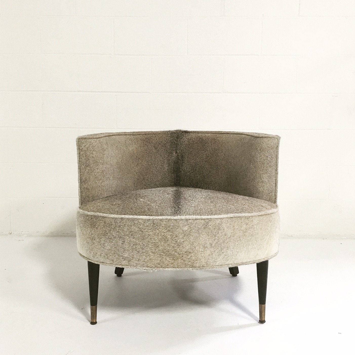 Barrel Chair in Brazilian Cowhide