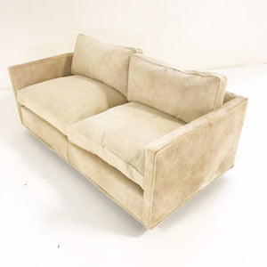 Milo Baughman for Thayer Coggin Loveseat Sofa in Brazilian Cowhide