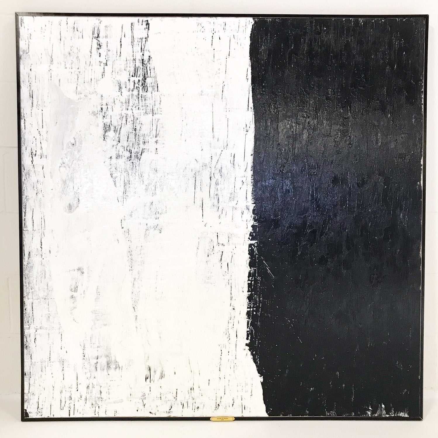 John O'Hara. White and Black II. 49.5x49.5"