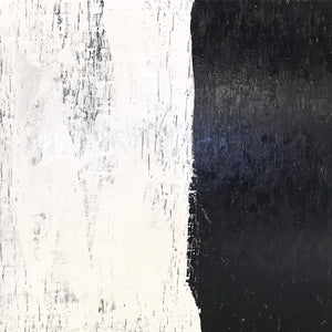 John O'Hara. White and Black II. 49.5x49.5"