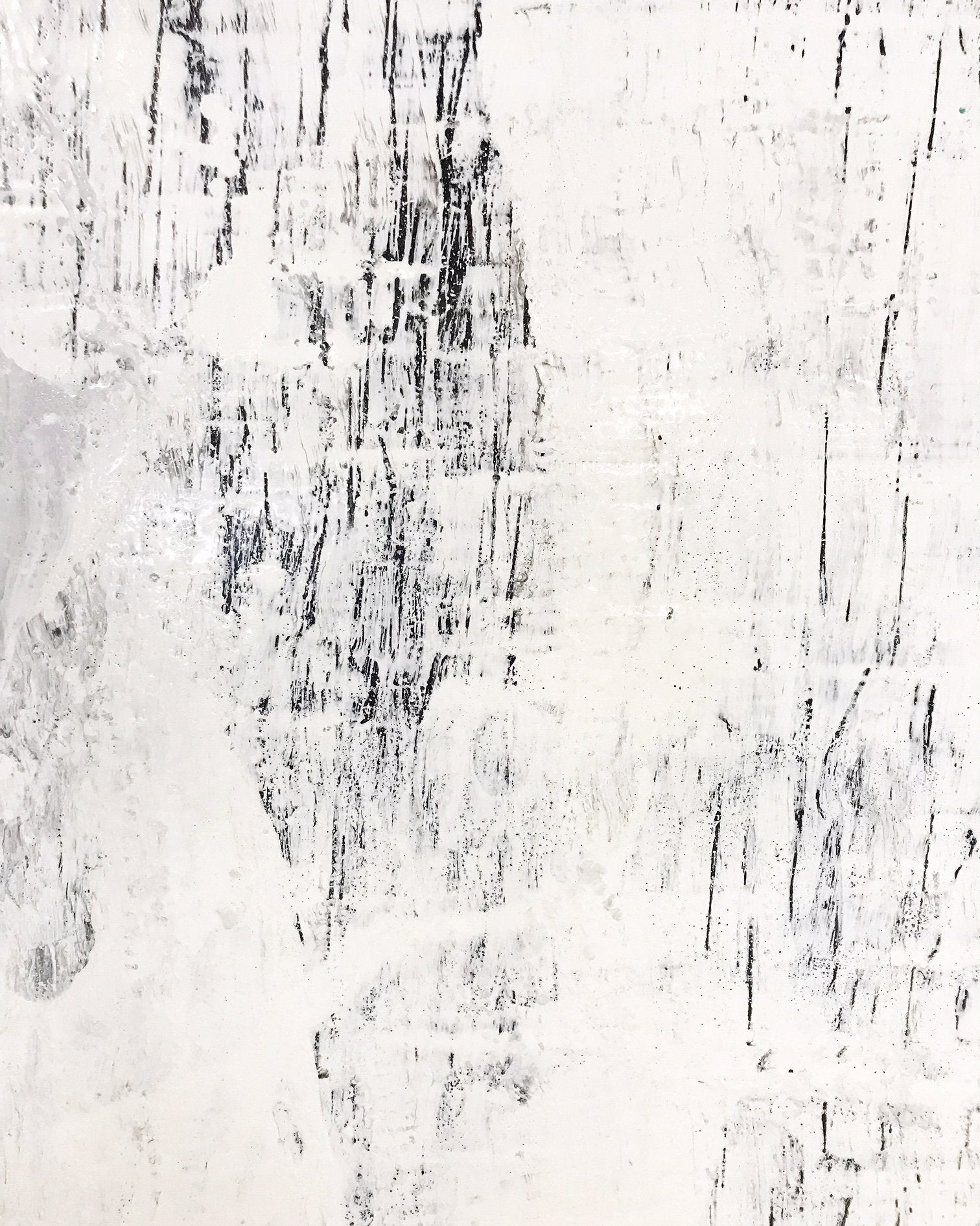 John O'Hara. White and Black II. 49.5x49.5"