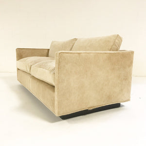 Milo Baughman for Thayer Coggin Loveseat Sofa in Brazilian Cowhide
