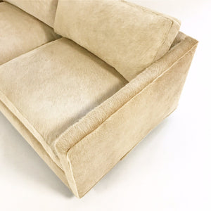 Milo Baughman for Thayer Coggin Loveseat Sofa in Brazilian Cowhide