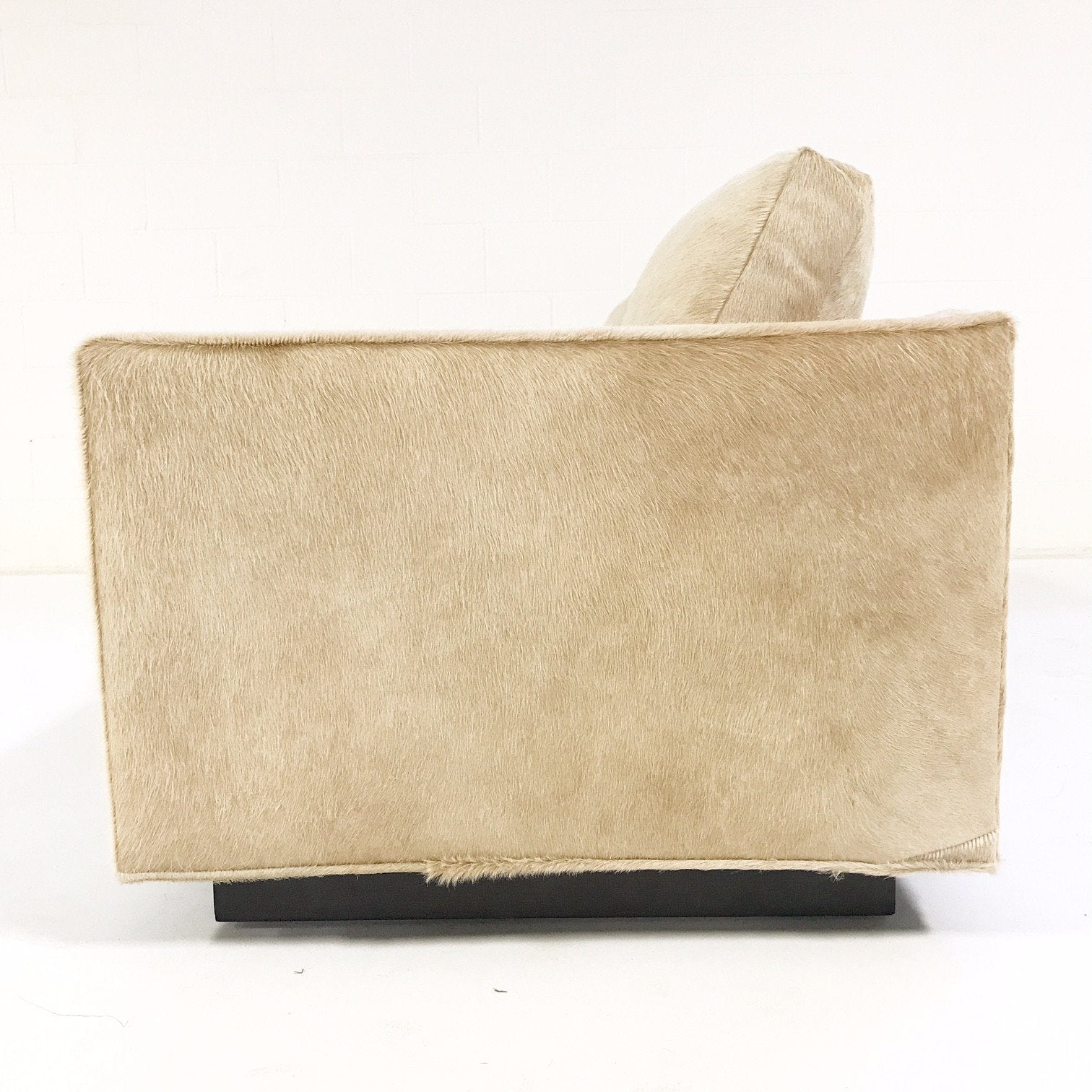 Milo Baughman for Thayer Coggin Loveseat Sofa in Brazilian Cowhide