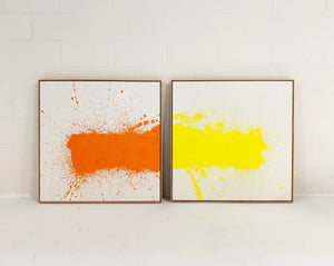 John O'Hara. Tar, 22. Two Panel Work. 37x37"