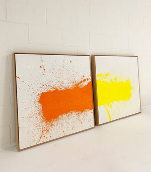 John O'Hara. Tar, 22. Two Panel Work. 37x37"