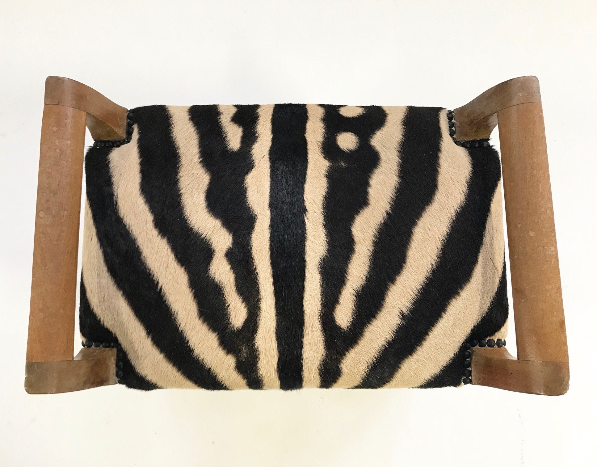Small Bench in Zebra Hide