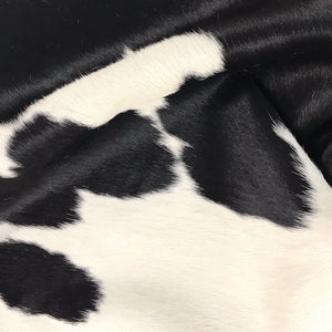 BLACK & WHITE COWHIDE RUG - PEPPER