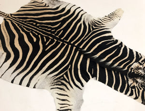 ZEBRA HIDE RUG - Fergus