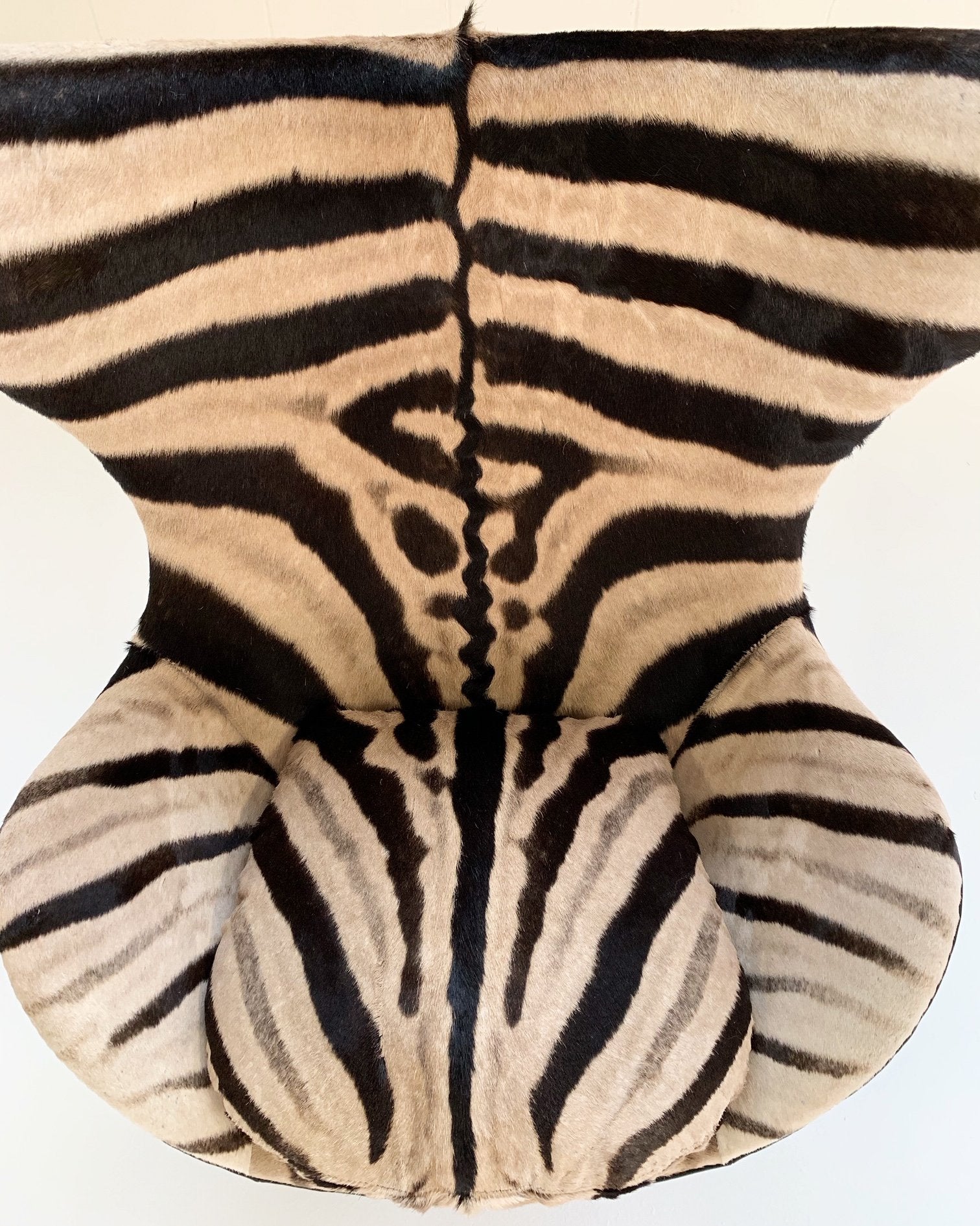 Arne Jacobsen for Fritz Hansen Egg Chair in Zebra Hide and Loro Piana Leather