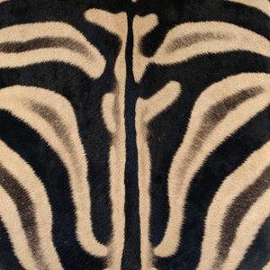 Billy Baldwin Style X Bench Ottomans in Zebra Hide