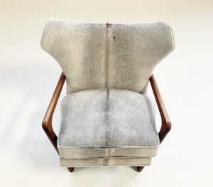 Adrian Pearsall for Craft Associates Model 2466-C Lounge Chair in Brazilian Cowhide