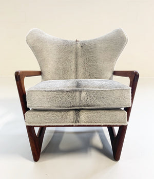 Adrian Pearsall for Craft Associates Model 2466-C Lounge Chair in Brazilian Cowhide