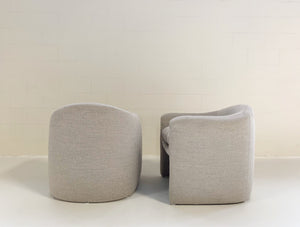 Preview Modernist Lounge Chairs in Loro Piana Alpaca Wool Fabric